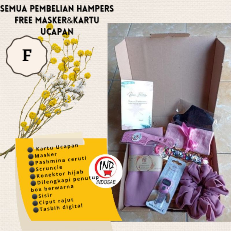 

hampers hijab /gift box unik murah /kado ultah wisuda pernikahan