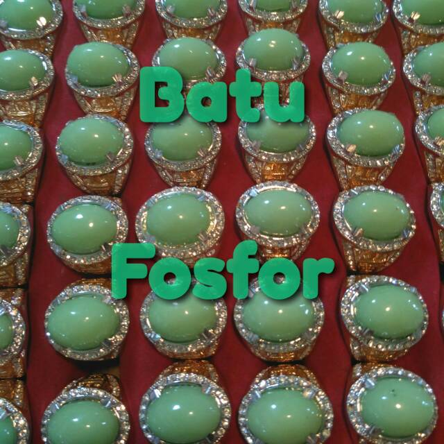 Cincin Batu Fosfor telor asin Natural