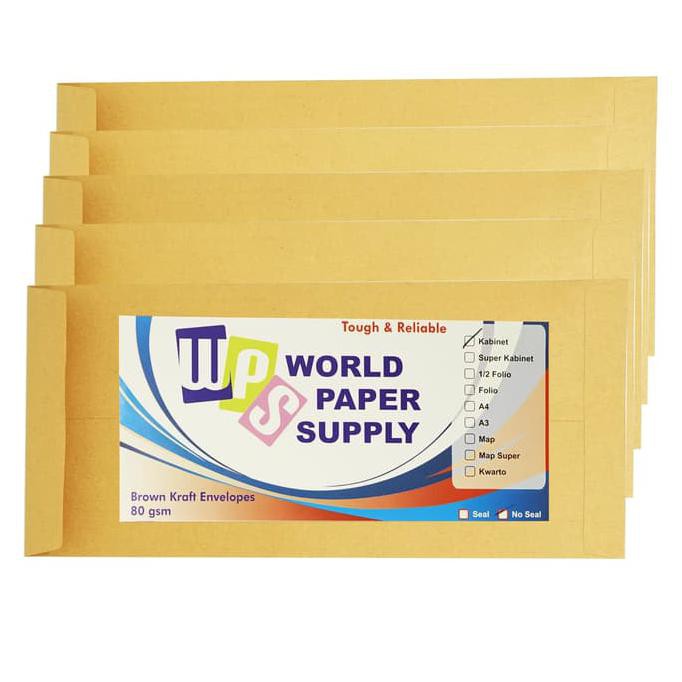 

Amplop Coklat Ukuran Kabinet WPS ( 11 x 24 cm ) - Perpack PROMO SPECIAL