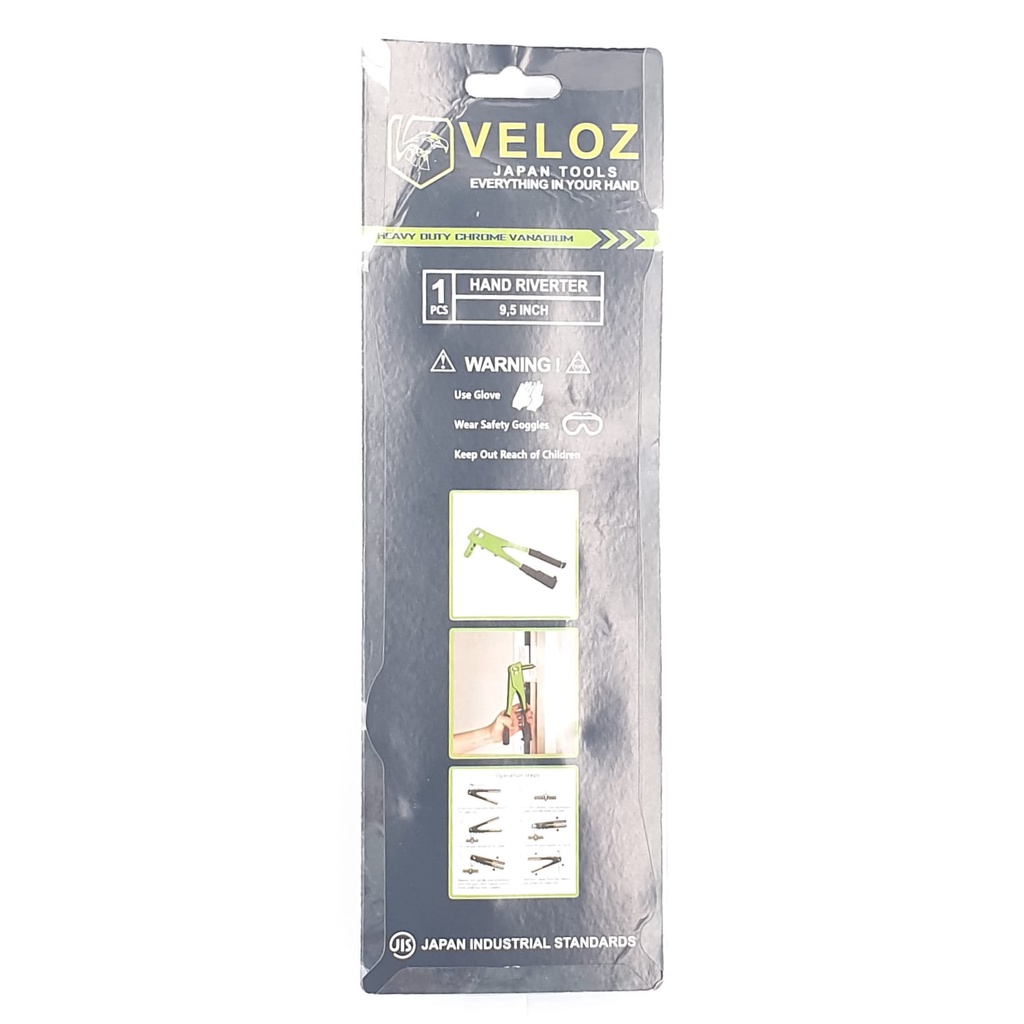 Veloz Premium Quality Tang Rivet Rifet Ripet 9,5&quot; Inch (24cm x 9cm x 3cm)