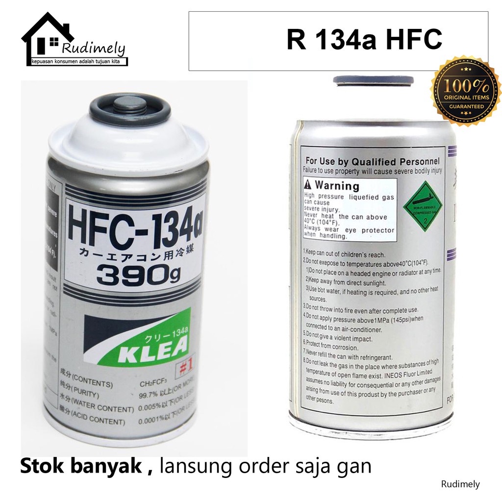 KALENG HFC 134a  isi 390 Gram-GOLD