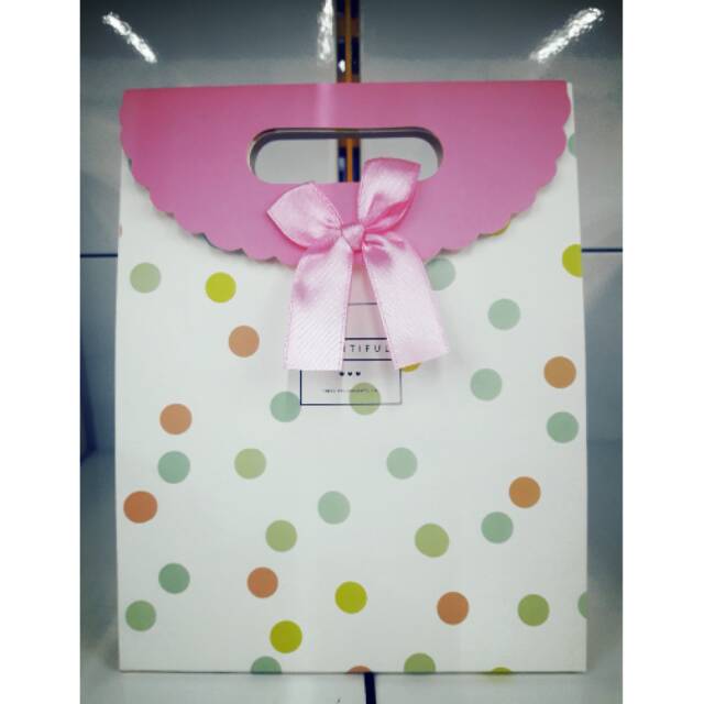 

paperbag amplop motif polkadot