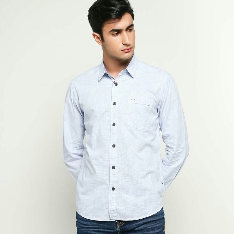 [ OFFICIAL ] KEMEJA pria Emba Classic Tedore Atasan lengan panjang Cowok Baju Polos Formal  DBJKS