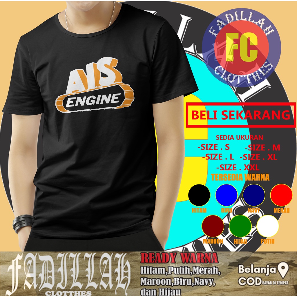 Kaos Baju AIS ENGINE KOMATSU EXCAVATOR Baju Distro