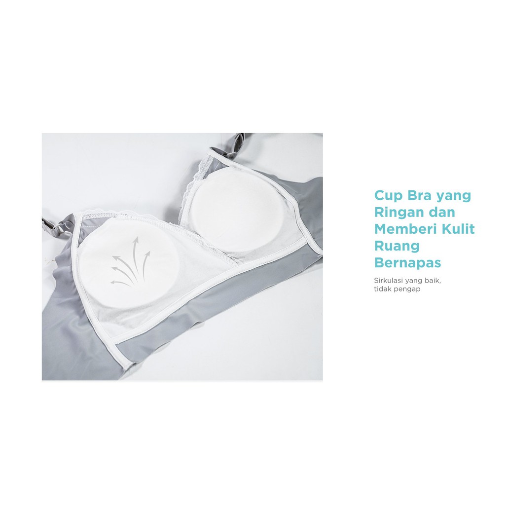 Bra Menyusui & Hamil | MOOIMOM Extra Soft Crossover Nursing Bra-5