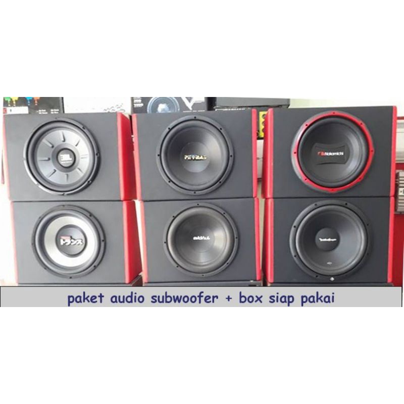Box universal plus subwoofer 12 inch