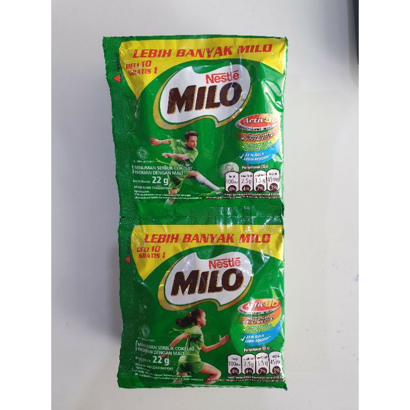 

MILO Sachet Activ GO 22gr 1 renceng isi 11bks