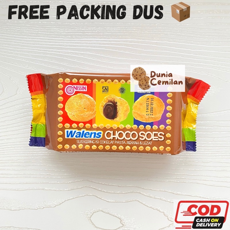 

[TERMURAH!] Nissin Walens 100gr - Soes Chocolate Renyah Enak