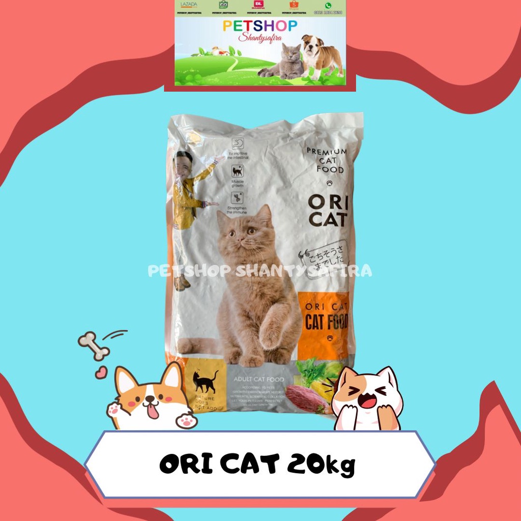 EKSPEDISI : ORICAT ADULT 20 KG ORI CAT PREMIUM CAT FOOD 20KG MAKANAN KUCING DRY  FOOD setara maxi