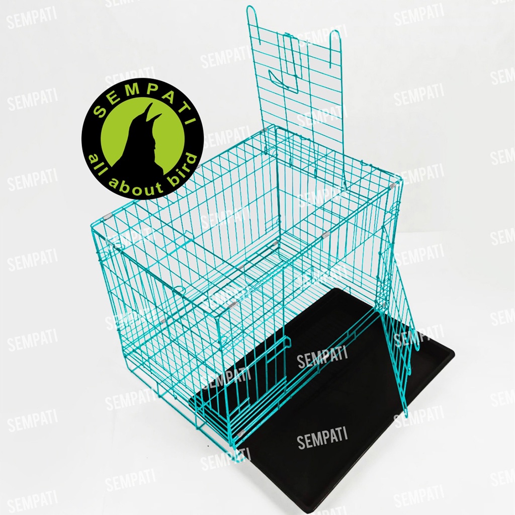 KANDANG KUCING BESI IMPORT LIPAT PET CARGO KANDANG HEWAN KANDANG KELINCI ANJING SANGKAR KUCING KDCAT-TOSCA