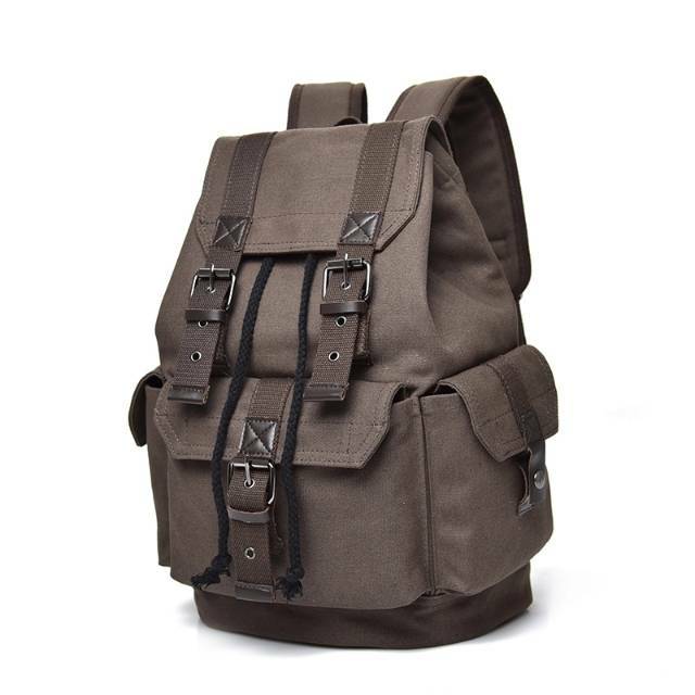 Tas Ransel Kanvas Canvas Pria Import Backpack
