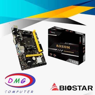 MOTHERBOARD A320M BIOSTAR DDR4 SOCKET AM4 SUPPORT AMD RYZEN