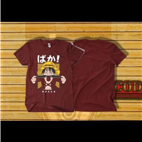 Kaos murah Kaos distro murah baju  distro pria t-shirt murah combed30s lutfi topi maroon