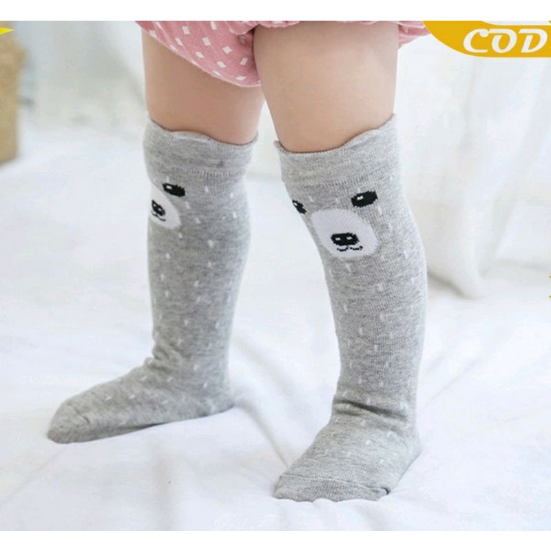 Kaos kaki anti slip anak bayi panjang motif lucu IMPORT