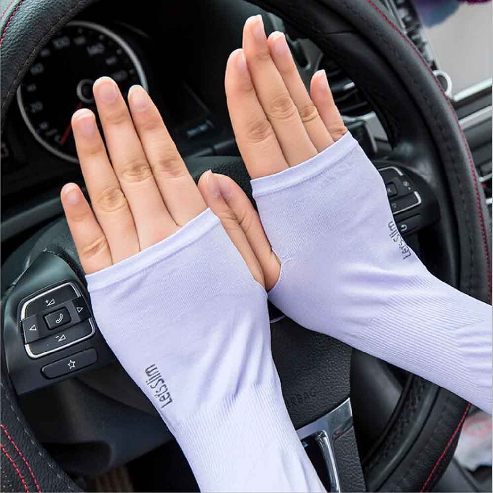 MANSET TANGAN OUTDOOR LETS SLIM AQUA X COOL / PELINDUNG LENGAN ANTI UV / ARM SLEEVE / LONG SLEEVE-3
