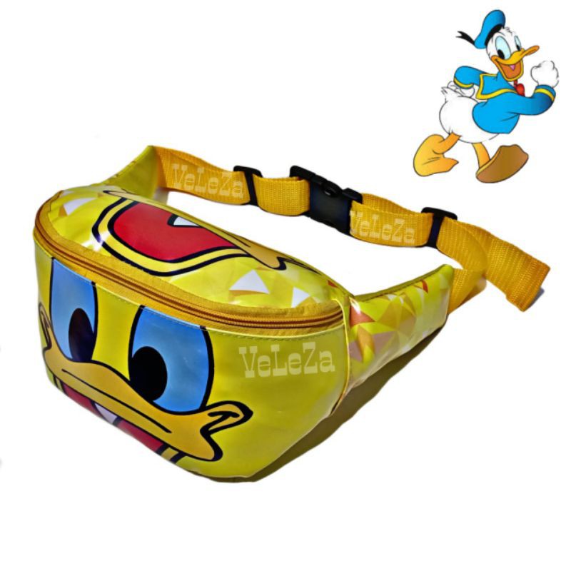 TAS BAHU ANAK TAS SELEMPANG KIDS TAS ANAK KARAKTER DONALD DUCK WAIST BAG ANAK TAS ANAK