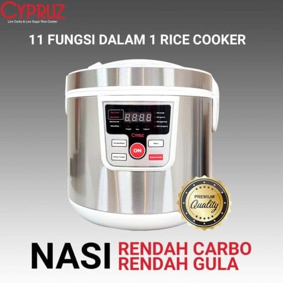 CYPRUZ Rice Cooker Low Carbo Low Sugar