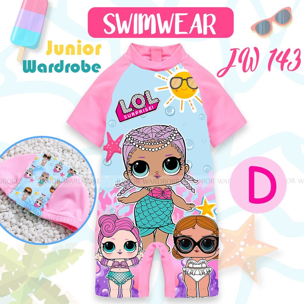 baju renang anak JW 143 - baju diving swimsuit girl lol little pony