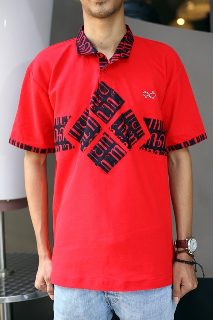 Loyal Kaos Polo Batik Merah Modern Pria M L XL XXL