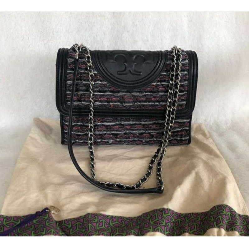 Tory Burch Fleeming Tweed Medium (preloved)