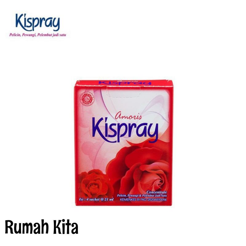 Kispray Amoris Dus 21ml isi 4 Sachet  - Kispray Dus - Kispray Merah Amoris - Pewangi