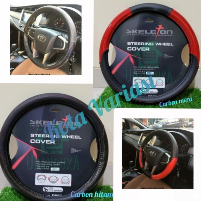 Sarung stir mobil Avanza Xenia Veloz 2022 Cover Stir Mobil Carbon