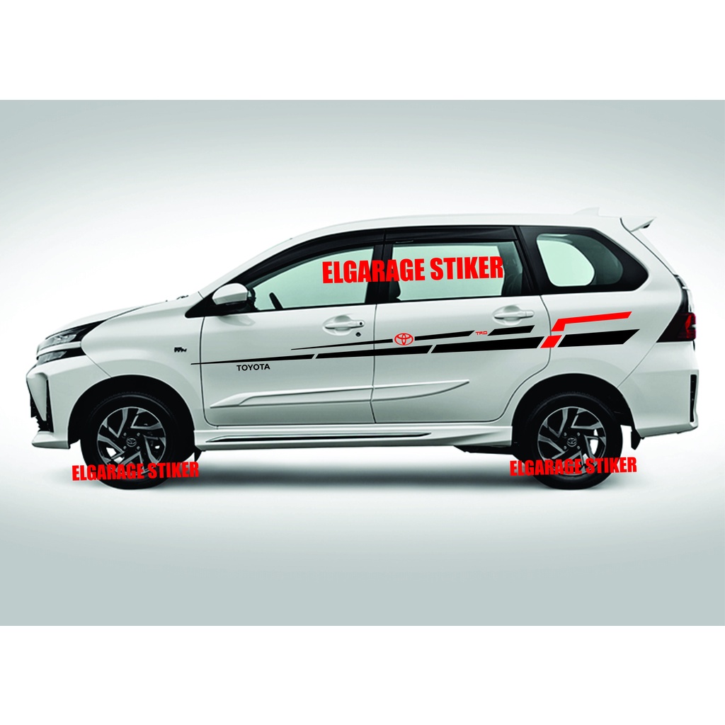 Stiker mobil toyota avanza stiker lis/strip mobil avanza stiker variasi mobil avanza xenia sigra cal