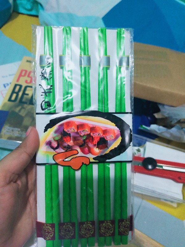 20 Pcs Sumpit Melamin /  Melamine Chopsticks - Hijau