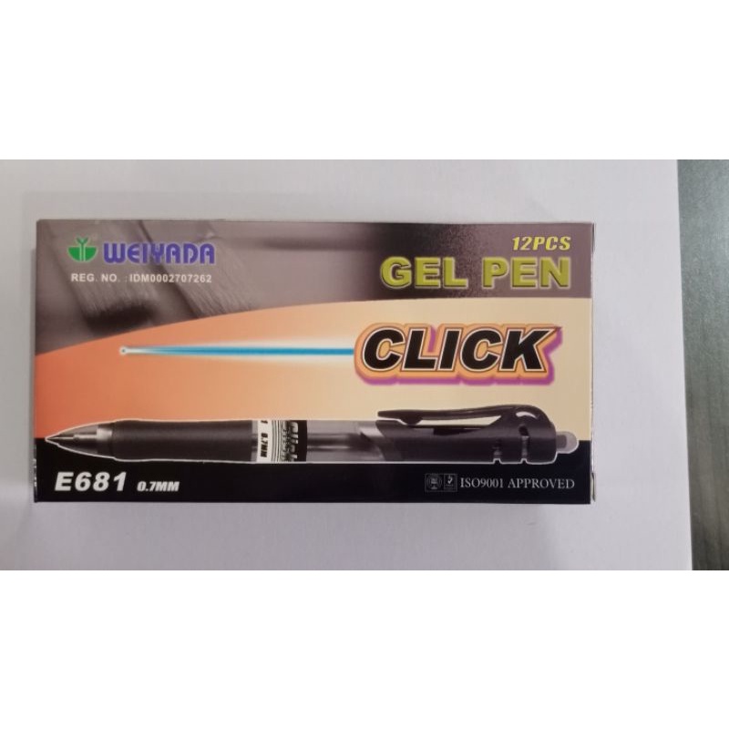 

(Per Kotak) Pulpen Weiyada E681 0.7mm