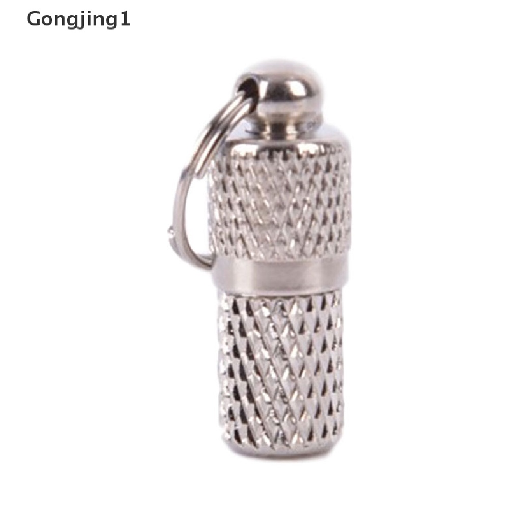 Gongjing1 Tabung LABEL Identitas Alamat Bahan METAL Untuk Kalung Anjing / Kucing