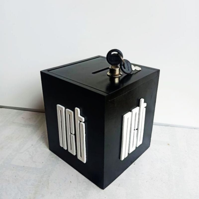 NCT Celengan Target NCTZen Logo timbul 3D, Celengan Target 10juta, Tabungan Target 10 Juta, Celengan