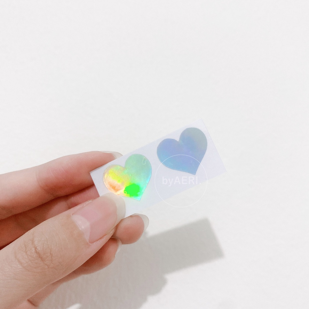 Sticker Hologram Love / Heart