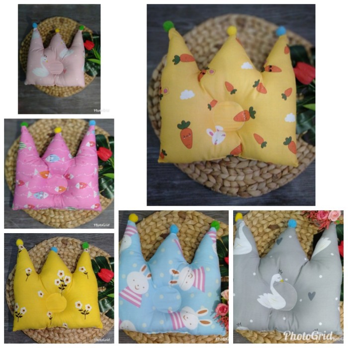 BILBEE Bantal Peang Crown Baby Pillow Bantal Bayi Peyang Mahkota