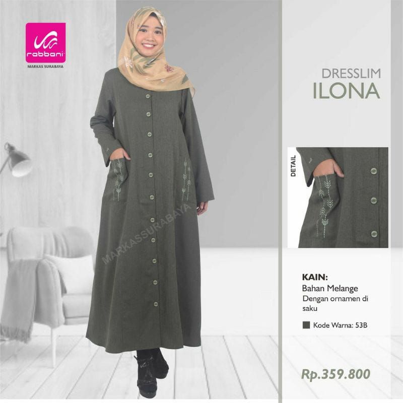 Gamis Dewasa Dresslim Ilona Rabbani Ori