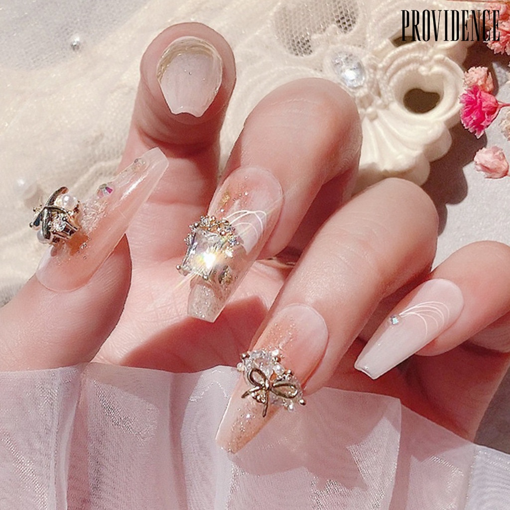 Providence Hiasan Kuku Bentuk Bintang Laut Aksen Berlian Imitasi Untuk Aksesoris Nail Art DIY