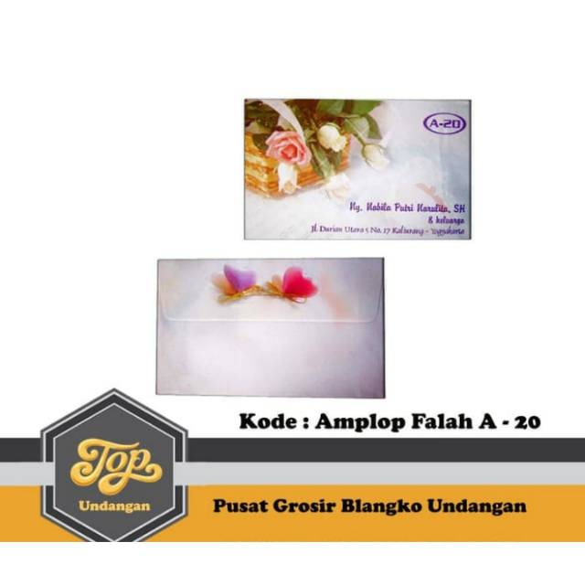 

Amplop Falah A 20 Harga Murah Isi 50 Tanpa Cetak Tulisan