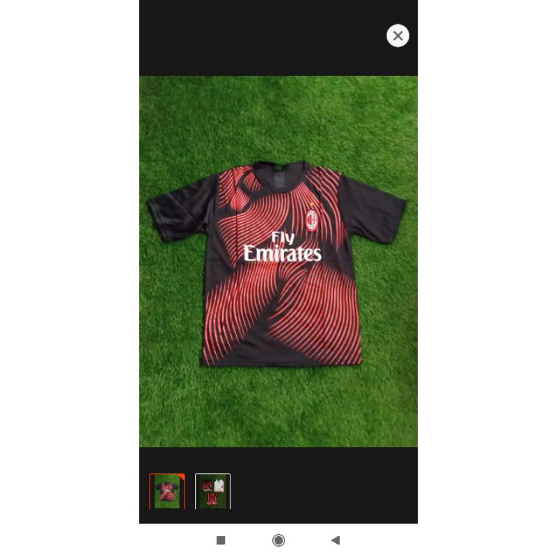 jersey bola milan away