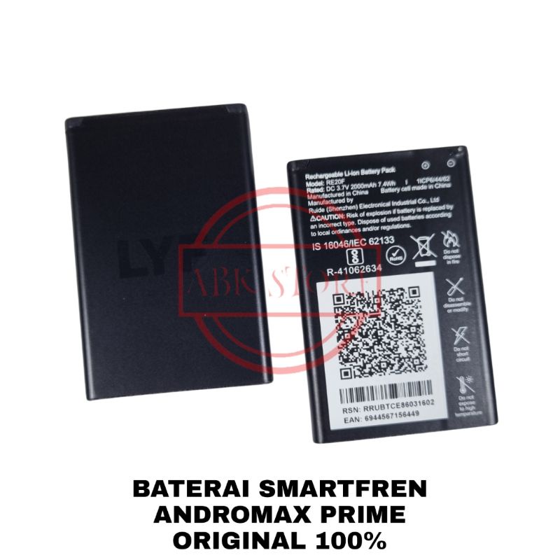 BATRE BATERAI BATTERY SMARTFREN ANDROMAX PRIME ORIGINAL 100%