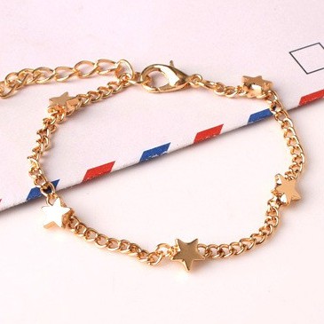 MORYMOSHI G10 Gelang Rantai Bintang Gold Bangle Fashion Korea wanita Aksesoris Fashion Murah
