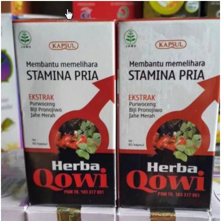 Obat Herbal kapsul HERBA QOWI stamina pria kuat dan tahan lama mengobati ejakulasi dini alami berkua