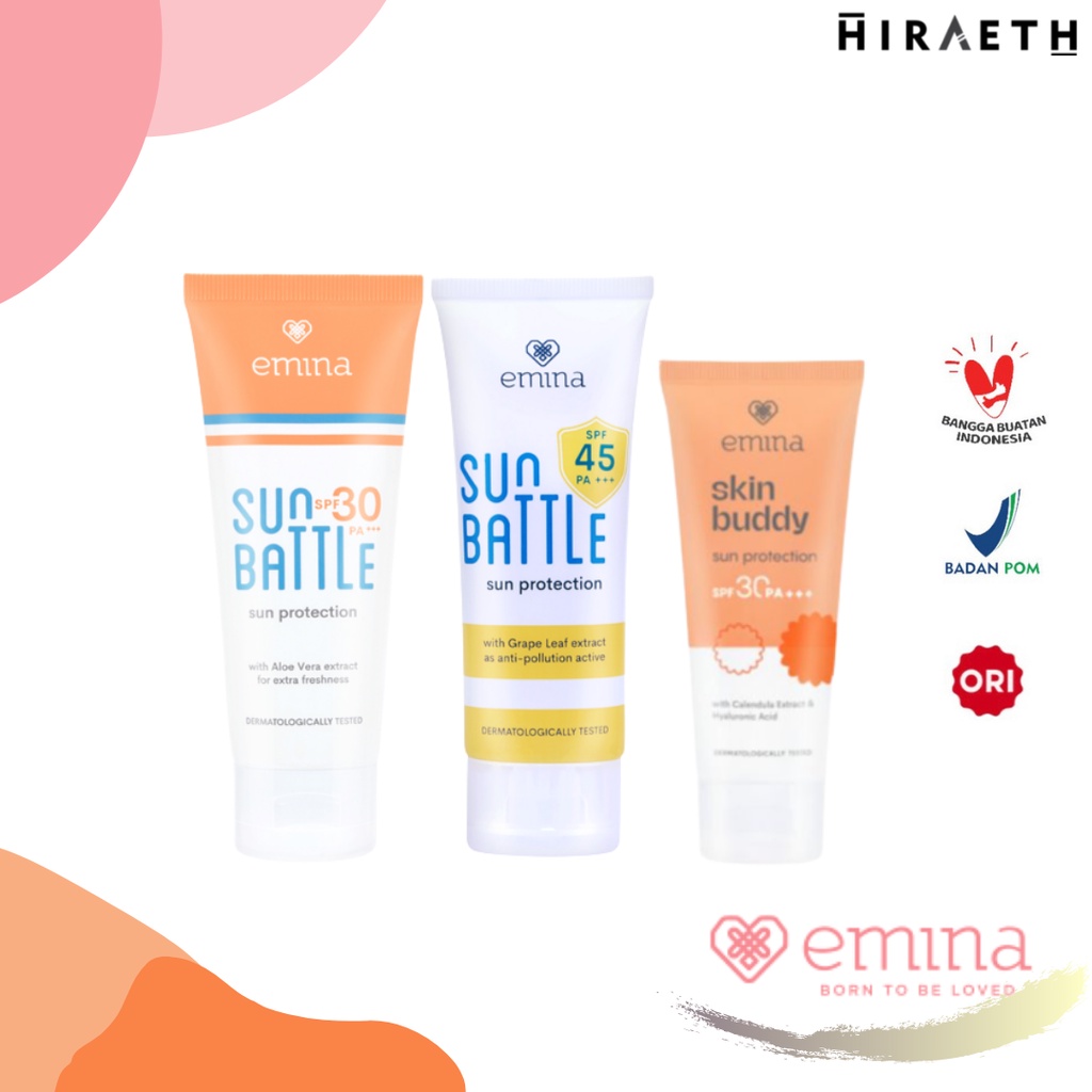 Emina Sun Protection / Skin Buddy / Sun Battle Sunscreen Series SPF 30 / 50