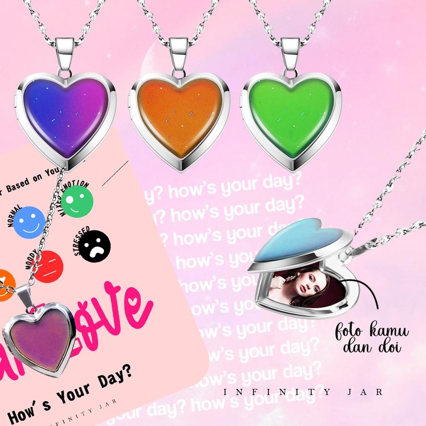 Cuci Gudang|LR11|JARLOVE - Kalung yang Bisa Berubah Warna Sesuai Mood