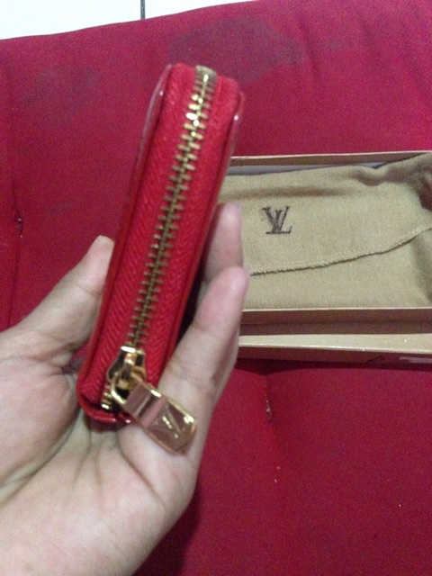 Dompet lv vernish glossy new preloved bekas second damier neverfull