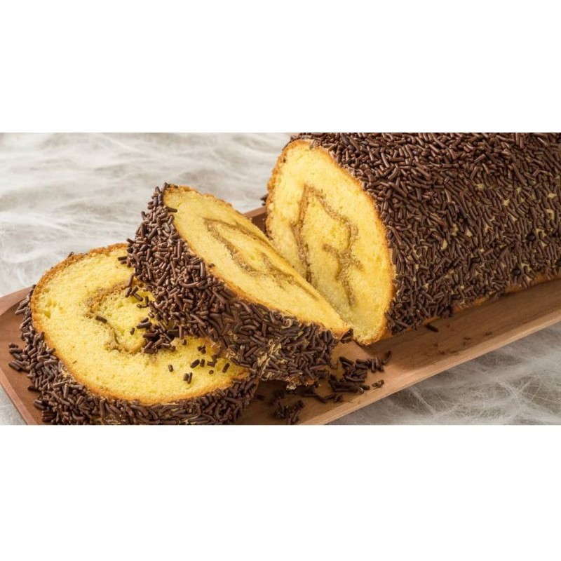 

Bolu Gulung Coklat Messes
