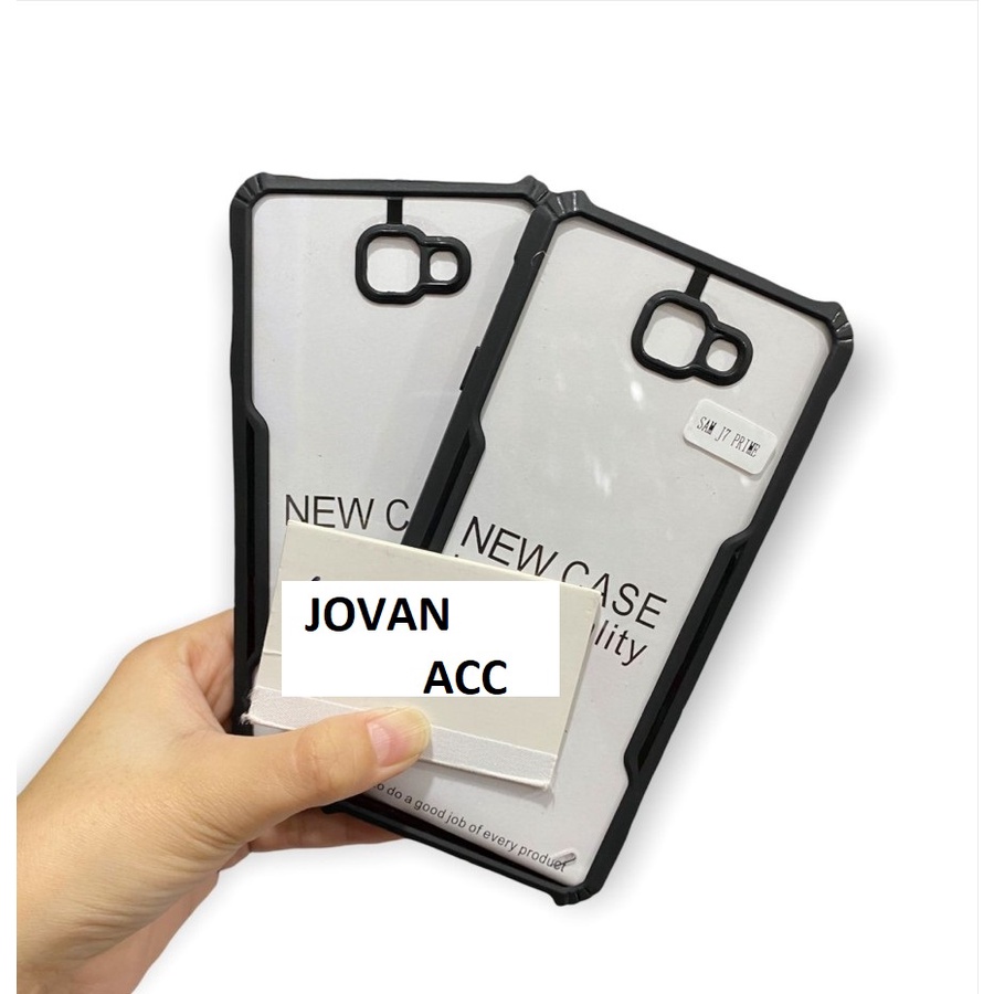 SAMSUNG J7 PRIME J8 A6+ A6 PLUS CASE SHOCKPROOF HARDCASE BENING IPAKY CLEAR TRANSPARAN HARD CASING PROTECT CAMERA COVER PELINDUNG KAMERA