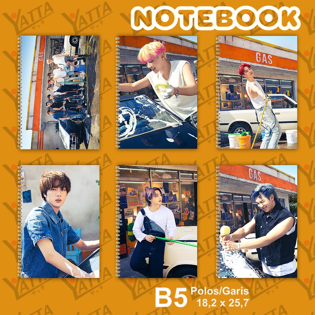 

Notebook KPOP BTS Permission To Dance Ukuran B5 18,2 x 25,7 cm Seri 1