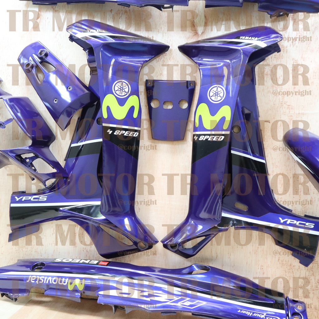 Cover Body Fizr F1zr Movistar Biru Full Set Halus Cover Bodi Yamaha Fiz r