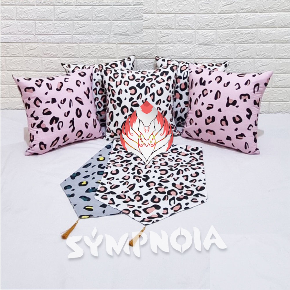 Paket 5 Sarung Bantal + Taplak 50X50 cm MOTIF 300 sd 330