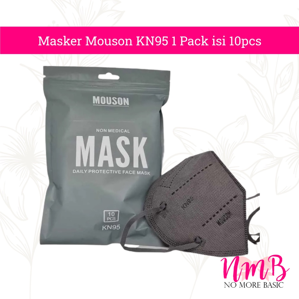 Masker KN95 5ply MOUSON KN 95 5 ply Mask ORIGINAL 1 Pack Isi 10pcs