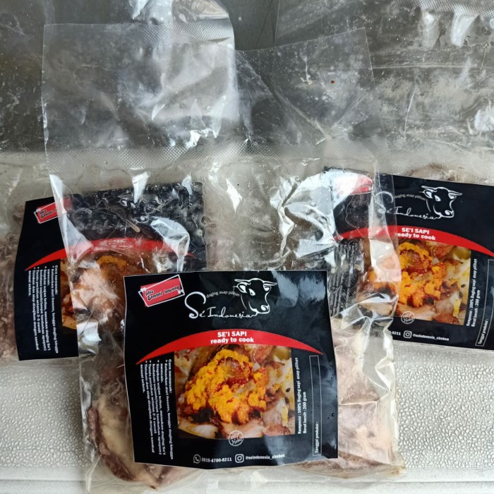 

Daging Asap - Daging Asap Sei Sapi Beku Frozen Food Plus Sambal Bawang Siap Saji